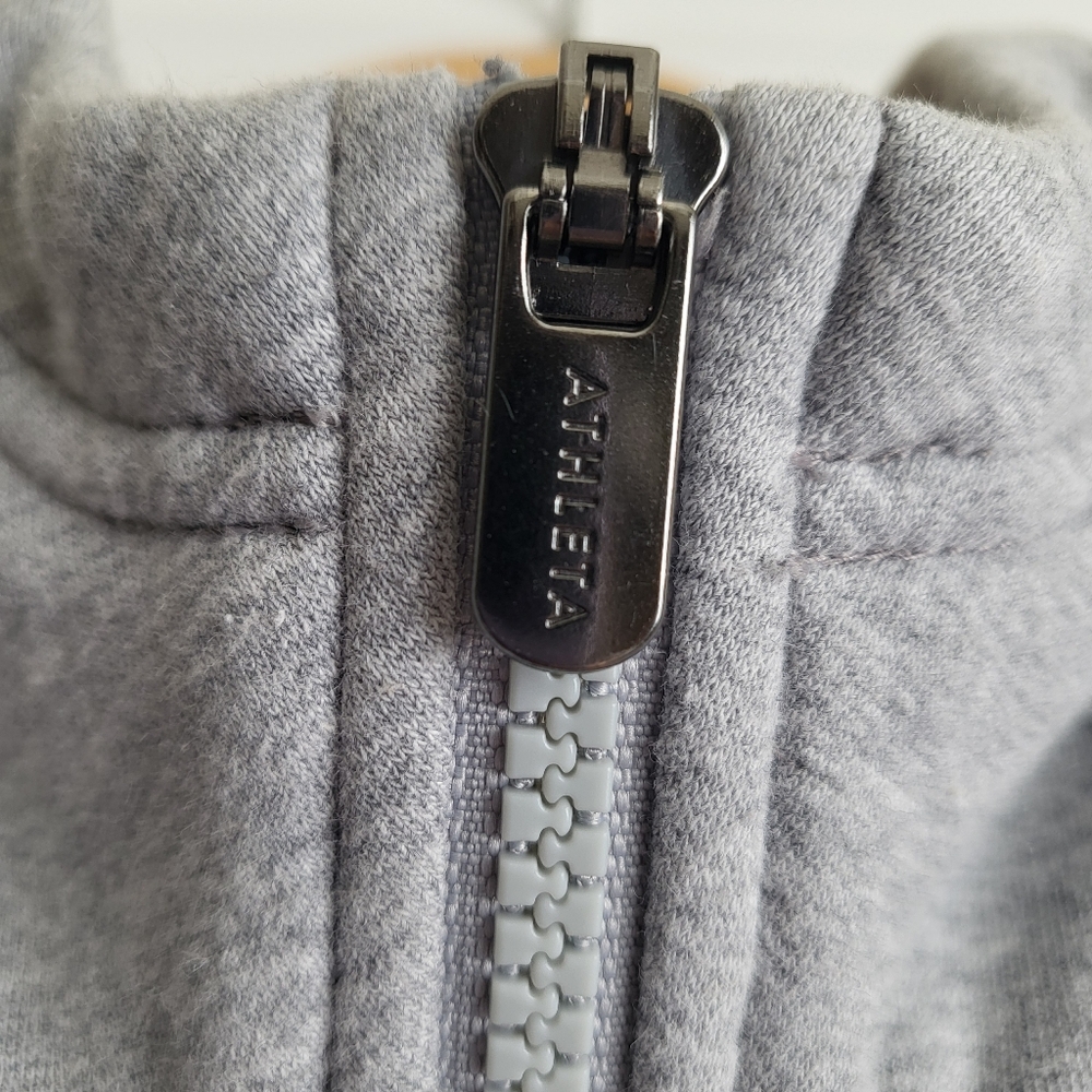 Athleta Sweatshirt Cropped Hooded Half Zip Womens XS - Picture 4 of 10